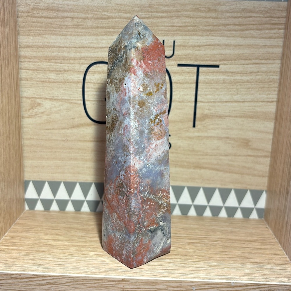 Pink Moss Agate Tower (MAT4)